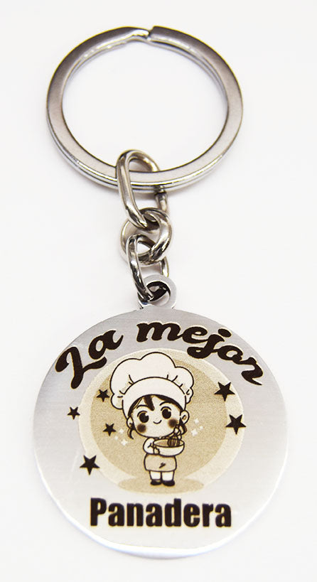 Llavero la mejor Panadera | Acero Inoxidable | Regalo Original con Grabado de Alta Precision